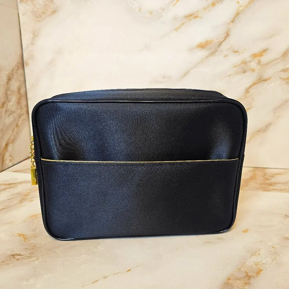 Estee Lauder Cosmetic Bag with Eye Mask, Black